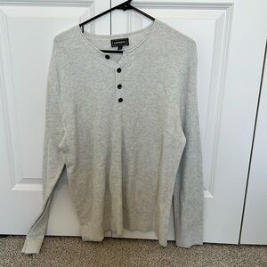 Men’s Grey Henley - size XL